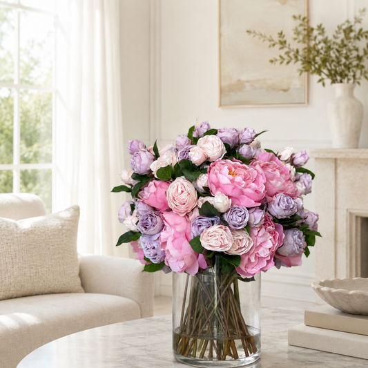Spring Arrangement in Glass Cylinder for stylish interiors | Avenmoss